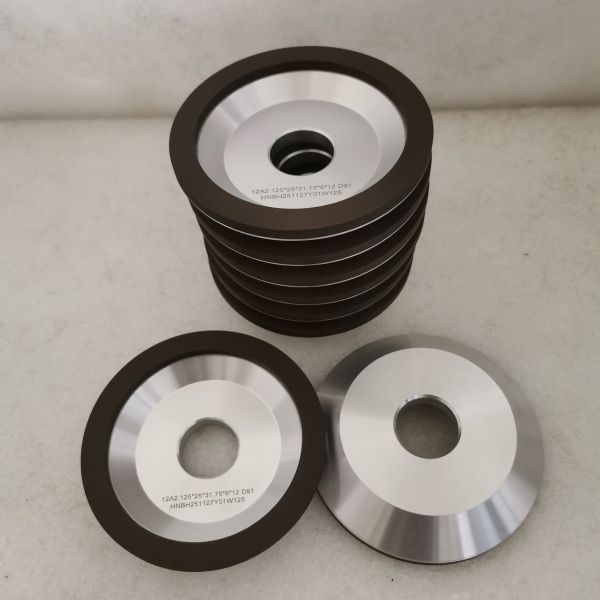 12A2 Resin Bond Diamond Grinding Wheel 125*25T*31.75*6*12mm D91 Wet Grinding