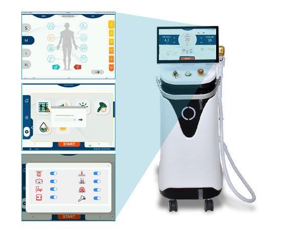 755nm 808nm 1064nm Diode Laser Hair Removal System With AI Smart Handle