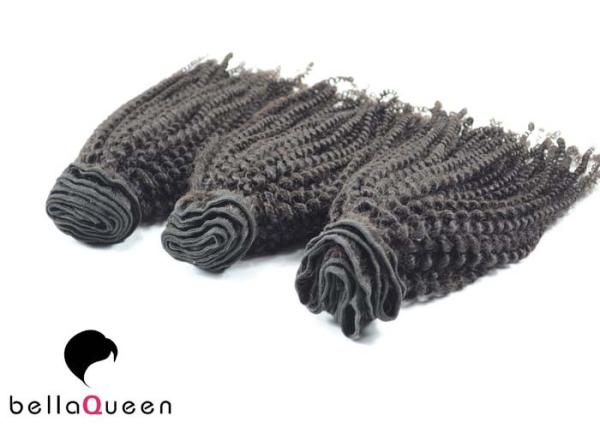 Perucas completas do cabelo humano do laço do Virgin encaracolado para a tecelagem do cabelo das mulheres negras