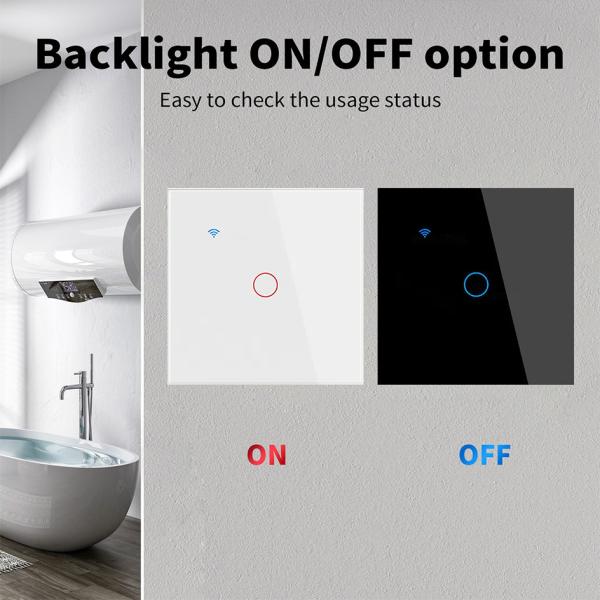 8000W Power Tuya Smart WIFI Switch Remote Wifi Water Heater Switch Voice App Control 40A Need Neutral Wire