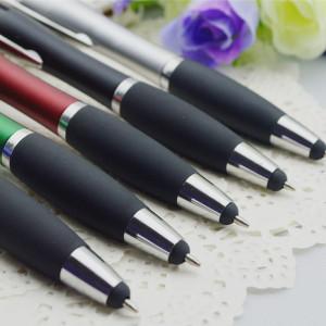 2015 hot-selling high quality LED light ballpen，Ballpen with touch screen and LED light