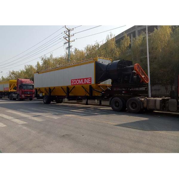 High Efficiency Hot Mix Mobile Plant 40-160 Tph Long Service Life Mobile Asphalt Mixing Plant