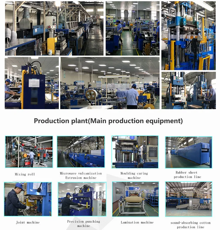Изготовленный на заказ резиновый аккумуляторный пакет прокладки Epdm Nbr прямоугольный самоклеющийся