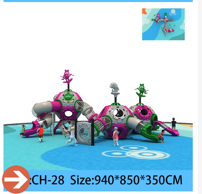 Space Capsule Theme Playground Equipment Custom web Climbers Swings  Plastic Slides for Parks  Kindergartens Safe & Child-Friendly​