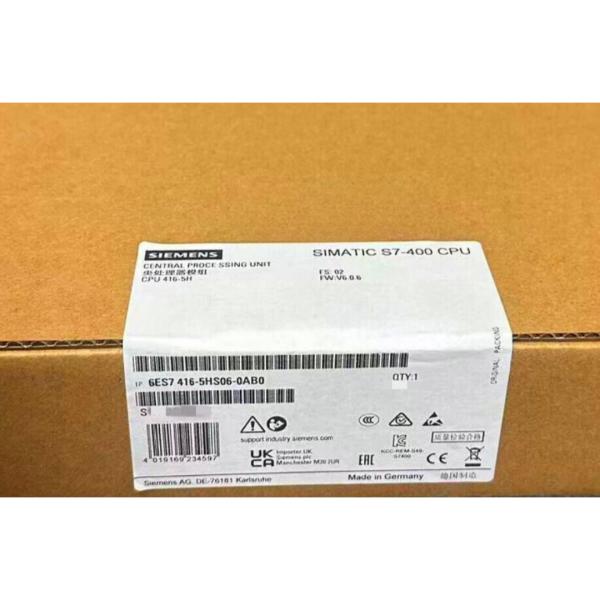 SIEMENS 6ES7416-5HS06-0AB0 SIMATIC S7-400 CPU416-5H PROCESSOR, MPI/DP/PN, 16MB 1X DP, 1X PN AND 2 FOR SYNC MODULES