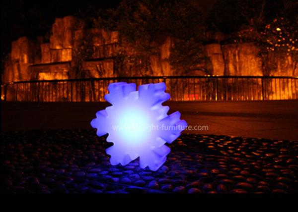 Luzes de Natal exteriores recarregáveis do floco de neve do diodo emissor de luz, lâmpadas de assoalho originais do floco de neve 