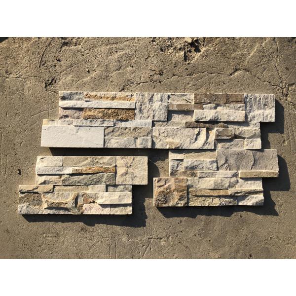 Natural Beige 10mm Stone Veneer Wall Panels Cladding