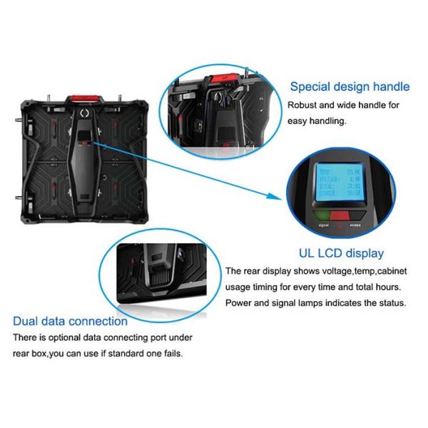 Front / Rear Sevicing Led Stage Screen Rental P3.91 4K 1920Hz High Brush LED Tvs