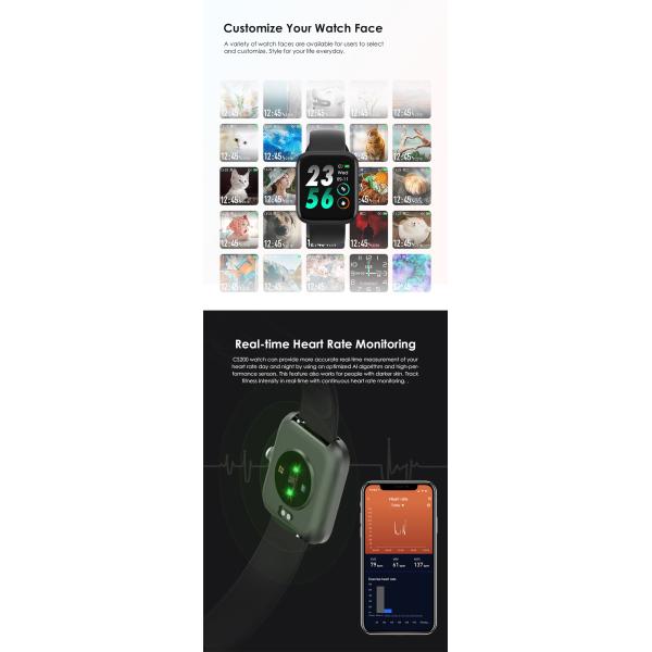 Touch Screen 240*240 Thickness 8.5mm Waterproof Sport Smart Watch