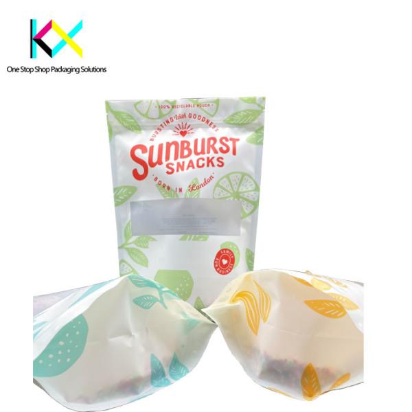 10 Colors Recyclable Packaging Bags Flexible Sustainable Pouch Packaging Grip Seal