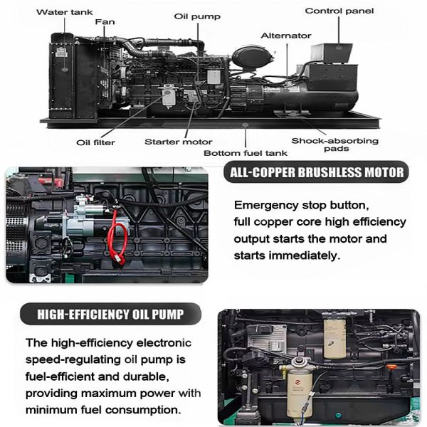 Open Frame Durability Diesel Engine Generator Set Towable Diesel Generator Small Diesel Generator