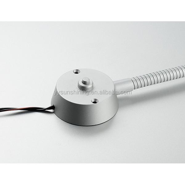 Wall Mounted 1W LED Kids Bed Reading Light with Flexible Goose Neck and Chrome Plating