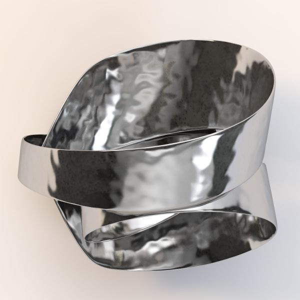 Stainless Steel Water Ripple Art Sculpture Hotel Leisure Area Design Furniture