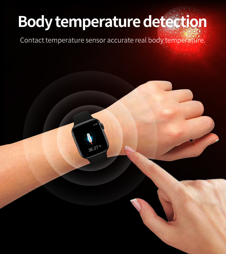 U98 плюс звонок Bluetooth Smartwatch температуры тела Iwo5 BT 5,0