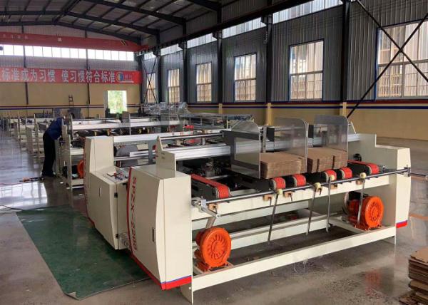 Double Sheets Folder Gluer Machine For Making Corrugated Carton Box