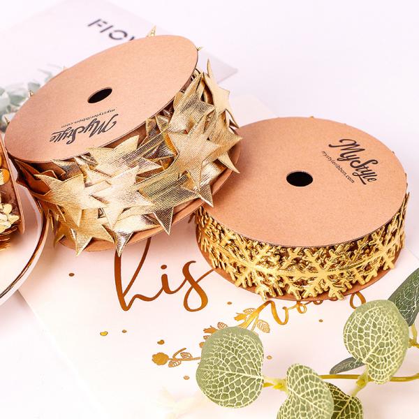 Woven Cutout Ribbon for Birthday Party Decoration and Gift Wrapping 100% Polyester