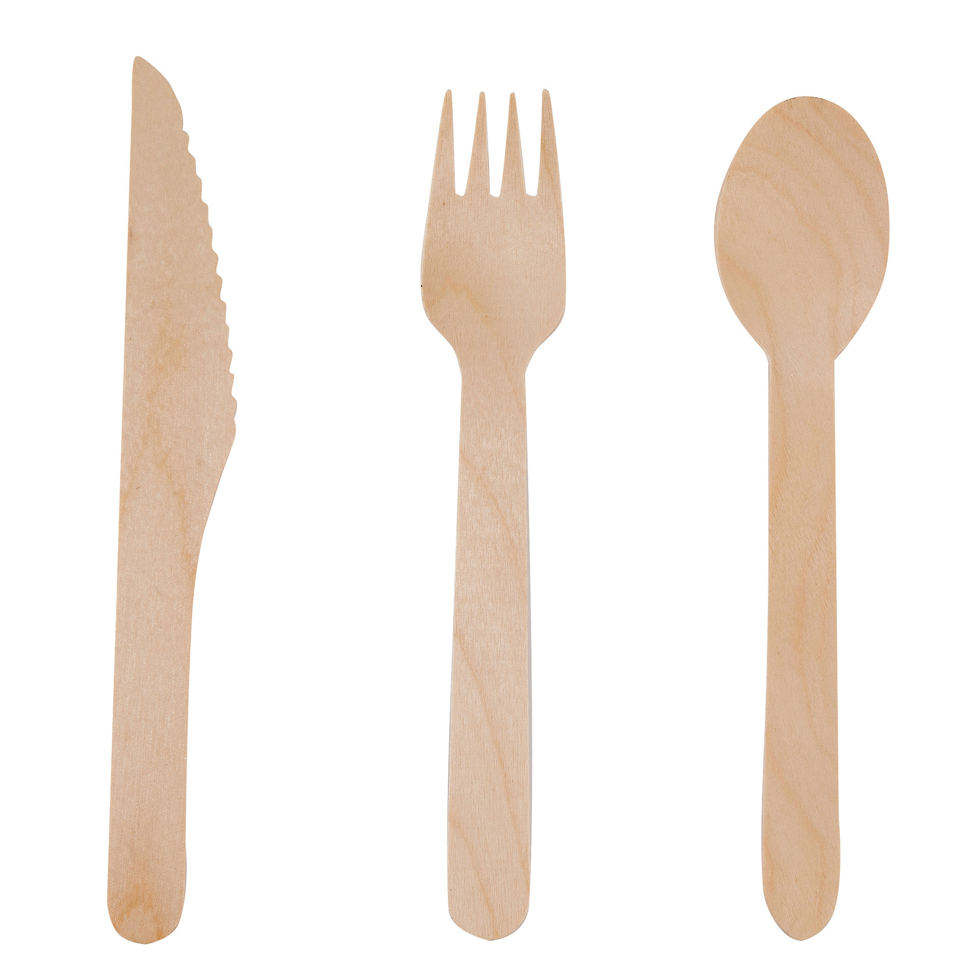 Biodegradable Wooden Cutlery Set for Light Meals and Western Cuisine – Custom