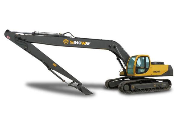 Ground Moving Equipment 24 Ton Long Reach Boom Track Excavator For Dredging