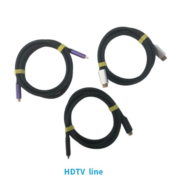 4.8mm Outer Diameter 1.4v Lightning HDTV Cable Black Color