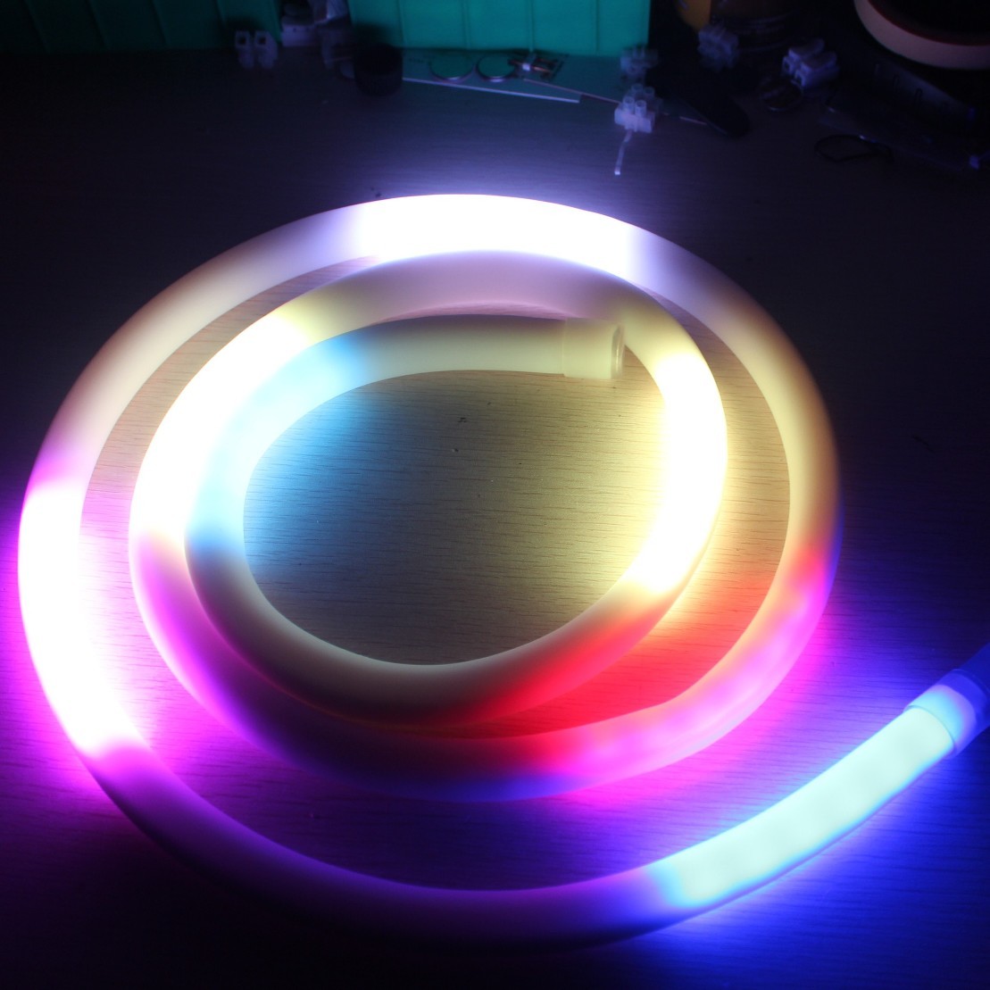 30 мм диаметром светодиодные трубы линейный подвесник для фит-центра 24v rgb трубчатые лампы пиксельные dmx светодиодные трубы молнии