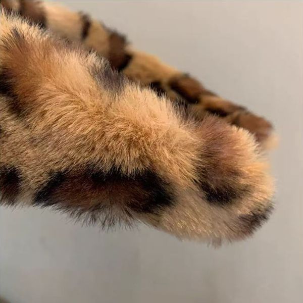 Retro Plush Leopard Print Headband