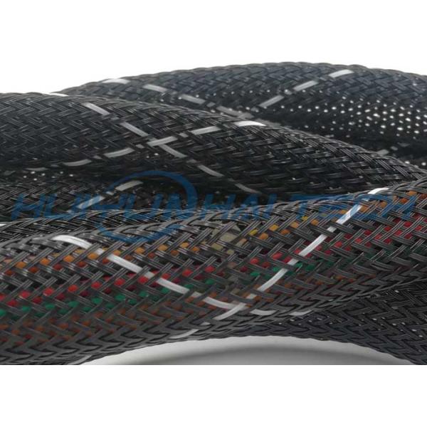 Polyester Braided Expandable Wire Sleeving For Wire Cable Organizer