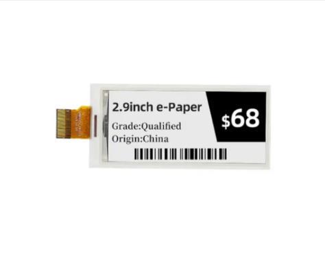 2Affichage d'encre E tricolore de 0,9 pouces, rafraîchissement rapide, zéro consommation statique, parfait pour les étiquettes intelligentes et l'IoT sans batterie