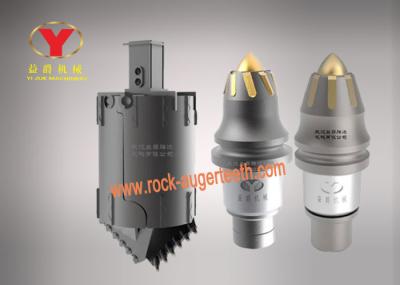 Abrasion Proof Carbide Trencher Teeth , Post Hole Auger Teeth For Pile Driver
