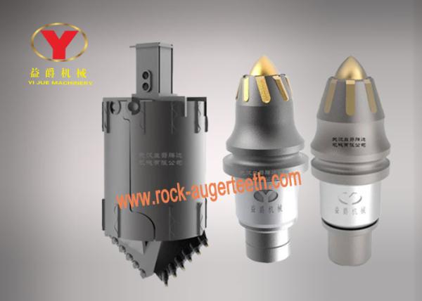 Abrasion Proof Carbide Trencher Teeth , Post Hole Auger Teeth For Pile Driver