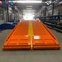 10 Ton Mobile Dock Ramp Steel Yellow For Efficient Loading Unloading