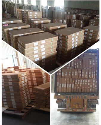 Brown Solid Color Modern Kitchen Cabinet Doors With PVC Film Laminating