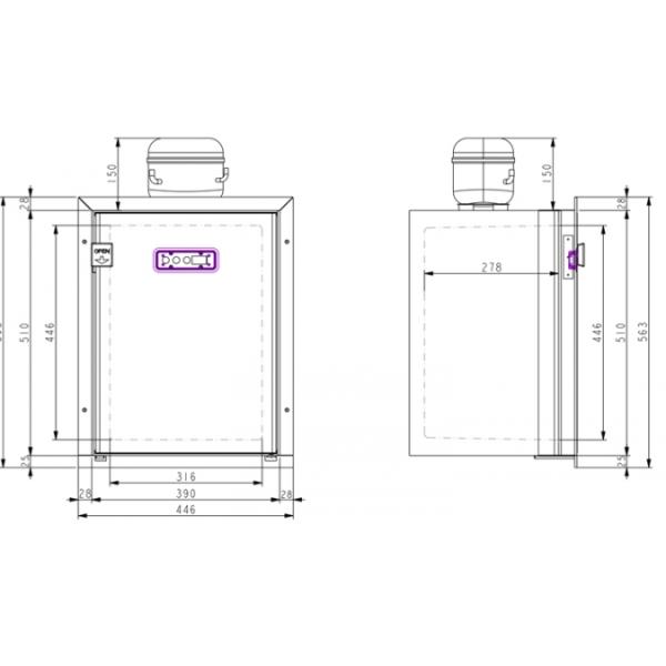 Manual Defrost Small Portable Vertical RV Refrigerator , DC 12V/24V Portable Electric Cooler For Car,40L