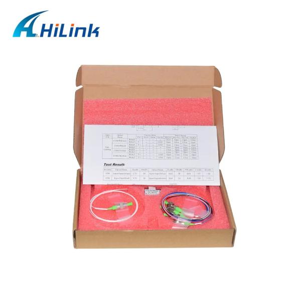 Manutenção programada 1260 do interruptor ótico de FSW 1x4 ~ 1620nm 900um que trava não o conector de FC/APC