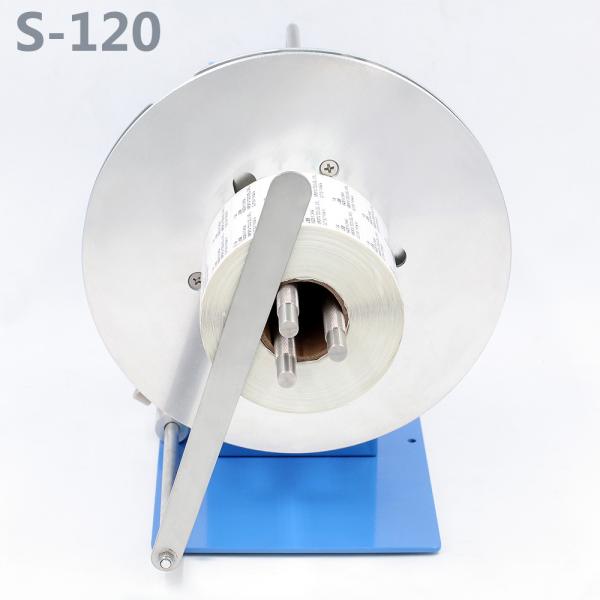 Electronic pvc paper label rewinder machine rewinding label dispensers S-120