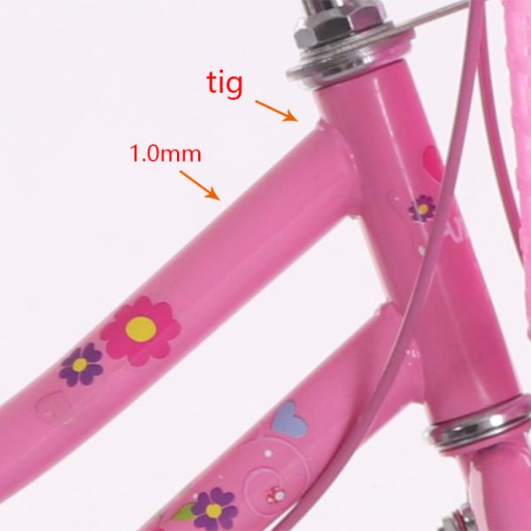 16 Inch Pink Childrens Training Wheel Bikes For Children Aged 3-8 Years Old