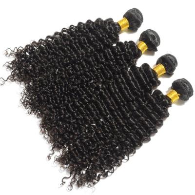 Cabelo encaracolado natural longo não processado brandamente liso, trama humana brasileira do cabelo do Virgin