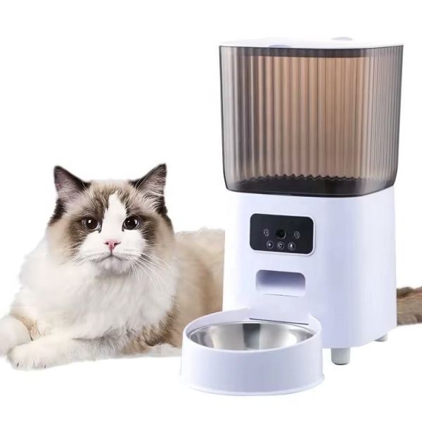 Smart Automatic Pet Feeder Double Bowls Large Capacity Food Dispenser for Cats Dogs