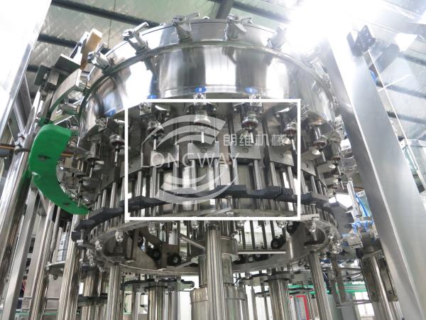 Long warranty  3 in 1 Automatic Gas drink Rotary Rinser Filler capper machine