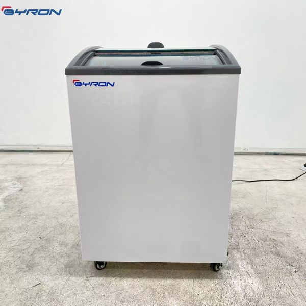 105 Liter Display Deep Freezer Direct Cooling Glass Top Display Freezer
