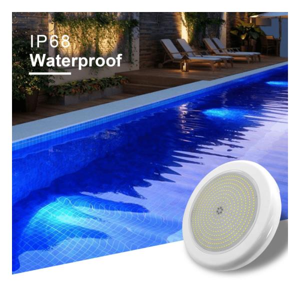 Color Underwater LED Swimming Pool Resin Filled IP68 35W AC12V Remote Control PAR56 White Light