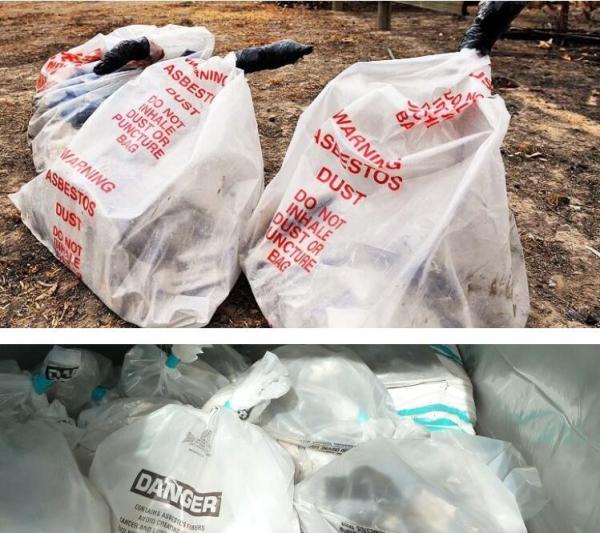 polyethylene disposal asbestos bag 33 X 50 X 6mil, Asbestos waste polyethylene disposal bag, Disposal Plastic Bag for