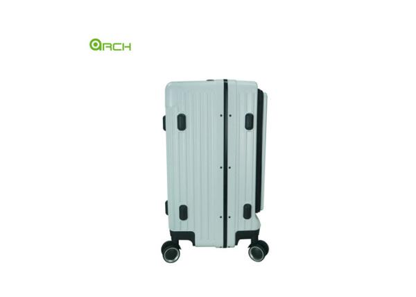 ABS+PC Hard Trolley Case with a Front Pocket and 8 Wheels Spinner Wheels