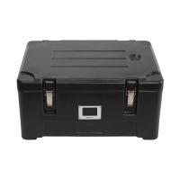 Large Capacity Insulated Food Transport Box LLDPE Black Catering Tray Carrier 30L