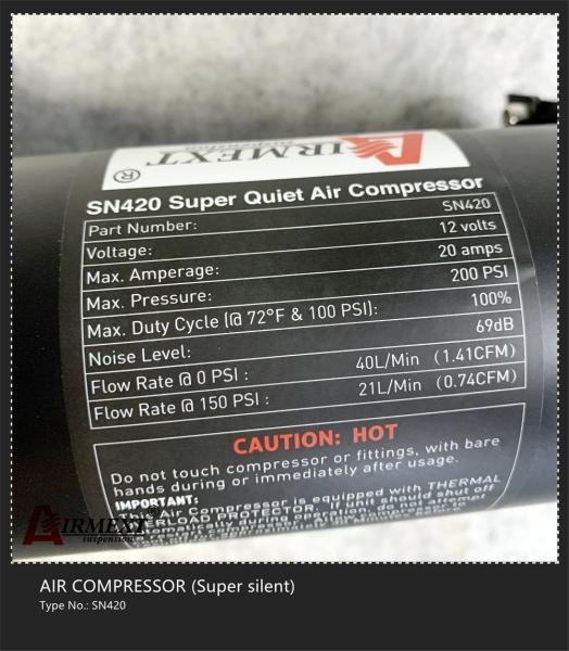 C.C. silenciosa super 12V do compressor de ar 200PSI da bomba de ar SN420