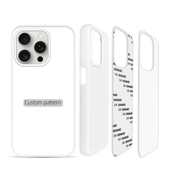 Casque de téléphone portable en plastique sublimé imprimable avec feuille d'aluminium pour iPhone