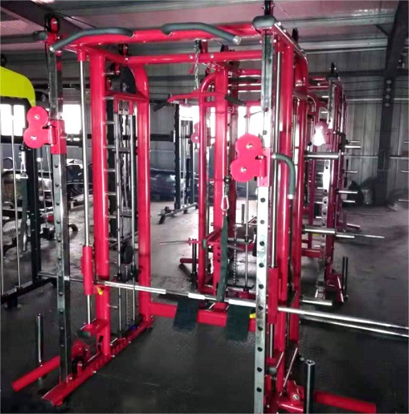 Unisex Sport Training Multi Functional Station for Chest Leg Curl Press Squat Power Rack