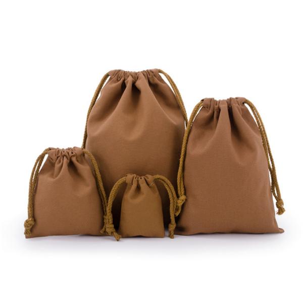 8oz Natural Unbleached Cotton Small Muslin Drawstring Bags 13x16cm