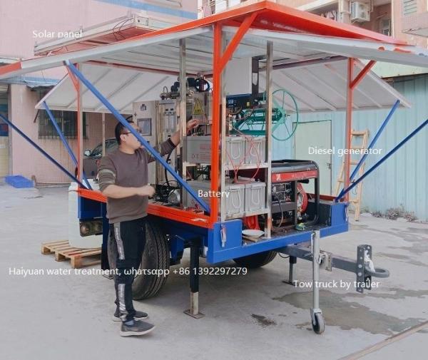                  Mobile Reverse Osmosis System Filtration Trailer Mobile Water Filtration Unit Mobile Water Filtration System             