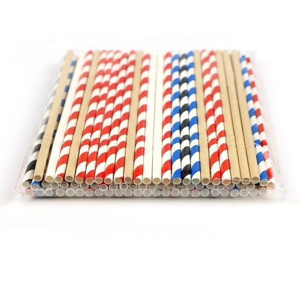 12mm 4 plys Paper Straws for Bubble Tea Drinking Customized Logo Customizable Design