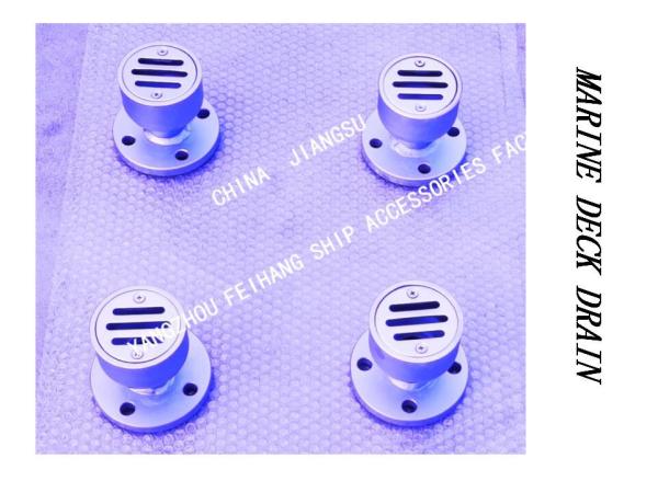 YBS TYPE MARINE ROUND FLOOR DRAIN, ROUND DECK FLOOR DRAIN WITH FLANGE, ROUND DECK DRAIN WITH FLANGE